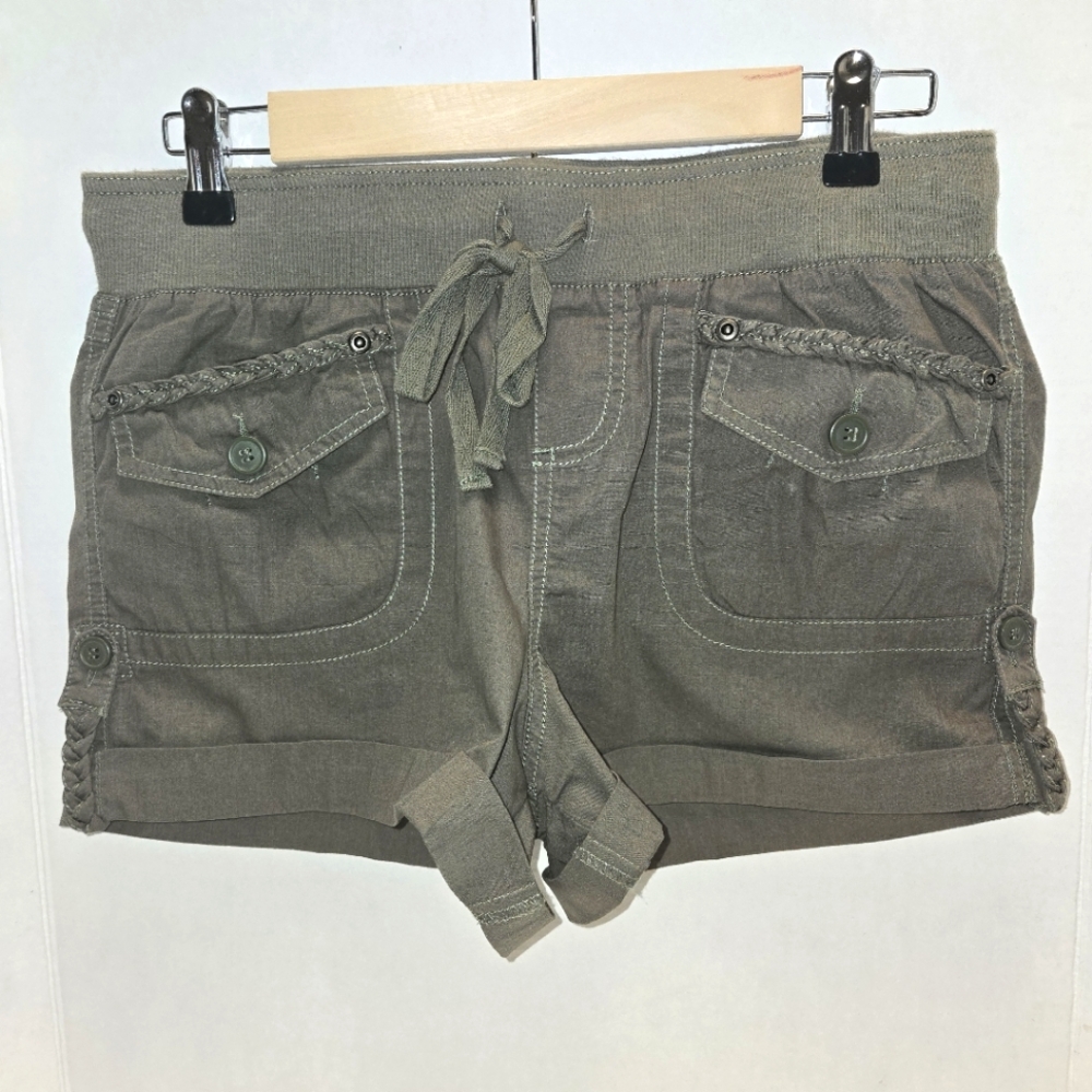 NWOT Mossiomo Utility Style Hunter Green Shorts  - Juniors